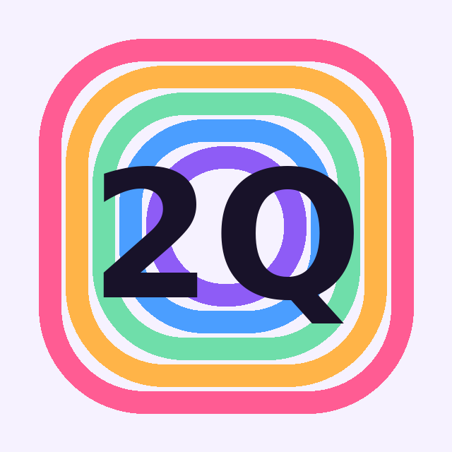 2queer.com colorful logo
